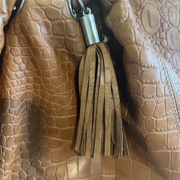 Vintage Michael Kors Bag Cognac Camel Tan Tassel - Picture 2 of 10